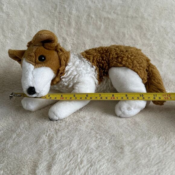 Ty Buddies Cassie the Collie Dog Laying 12” Plush Stuffed Animal Toy - Picture 7 of 7